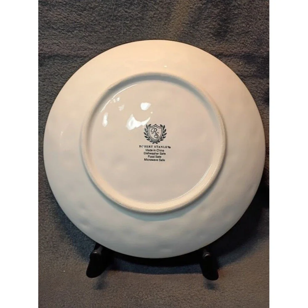 Set/2 Robert Stanley Harvest Pumpkin Salad Dessert Plates Fall Thanksgiving 1C